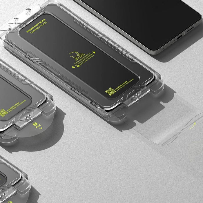 Ringke Easy Slide 2-pack tempered glass for Samsung Galaxy S25 Edge - transparent
