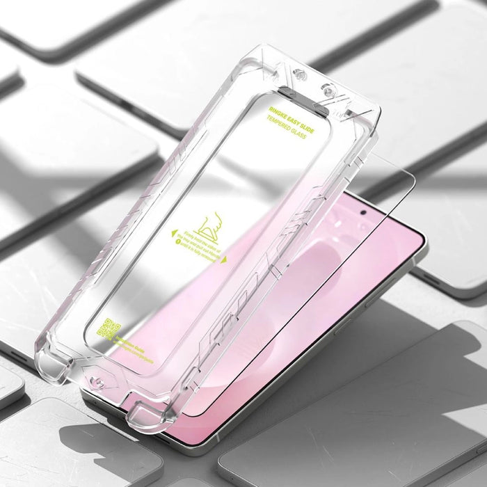 Ringke Easy Slide 2-pack tempered glass for Samsung Galaxy S25 Edge - transparent
