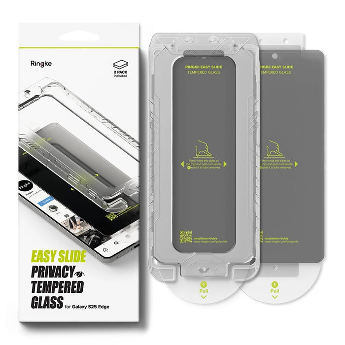 Ringke Easy Slide 2-pack Privacy Glass for Samsung Galaxy S25 Edge