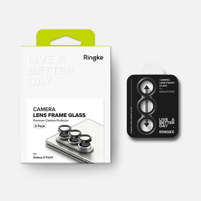 Ringke Camera Frame Protector 2-pack for Samsung Galaxy Z Fold 7 - Black