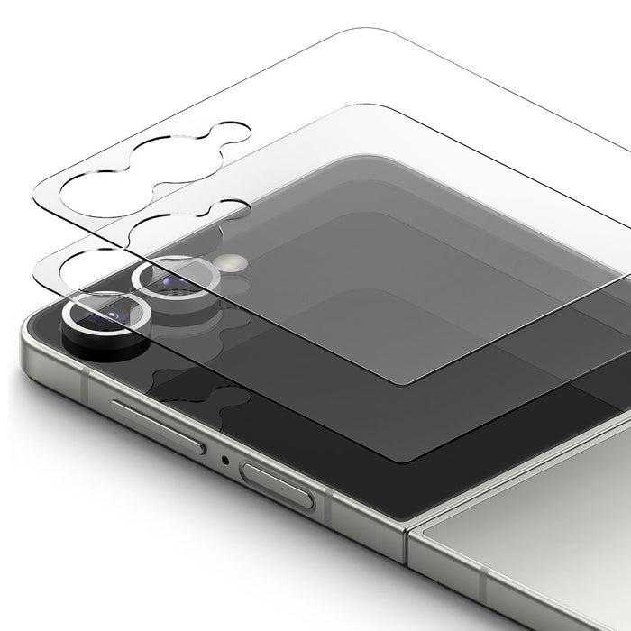 Ringke Cover Display Easy Slide Tempered Glass 2-pack for Samsung Galaxy Z Flip 7 - Transparent