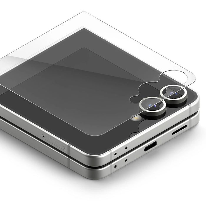 Ringke Cover Display Easy Slide Tempered Glass 2-pack for Samsung Galaxy Z Flip 7 - Transparent