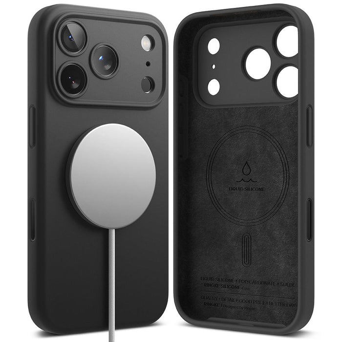 Ringke Silicone Magnetic MagSafe Case for iPhone 17 Pro Max - Black