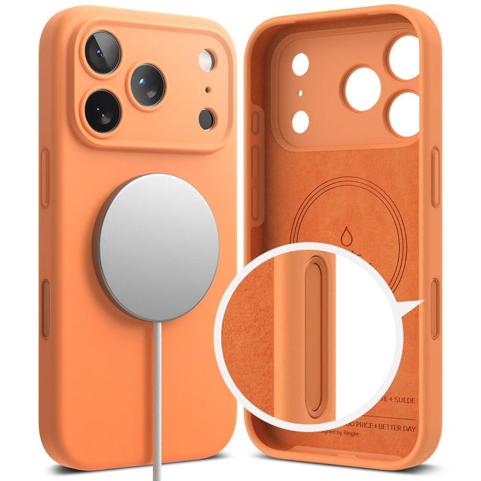 Ringke Silicone Magnetic MagSafe Case for iPhone 17 Pro - Orange