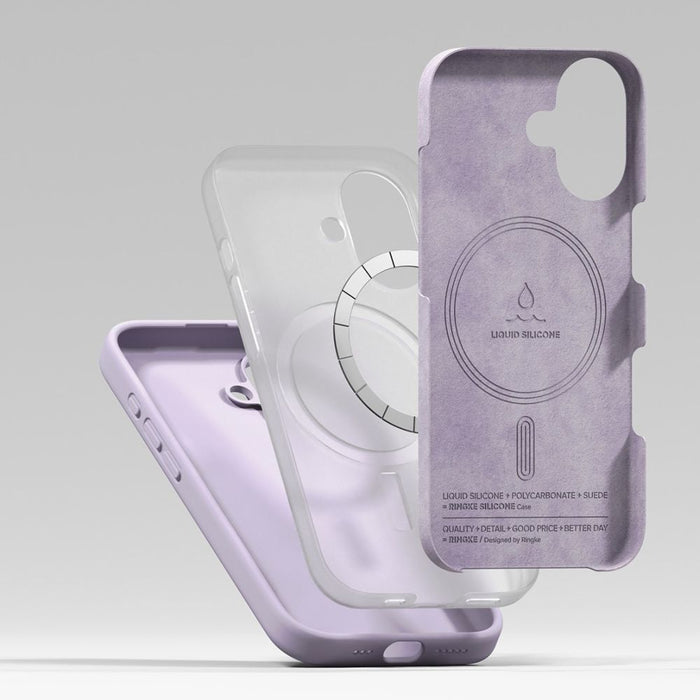 Ringke Silicone Magnetic MagSafe Case for iPhone 17 - Purple