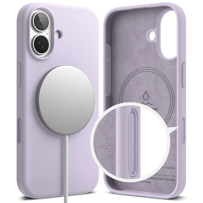 Ringke Silicone Magnetic MagSafe Case for iPhone 17 - Purple