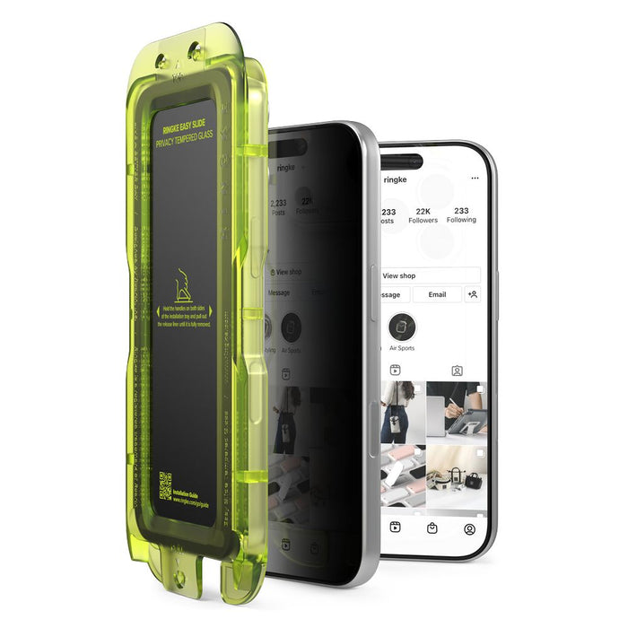 Ringke Easy Slide 2-pack Privacy Glass for iPhone 17 Pro Max