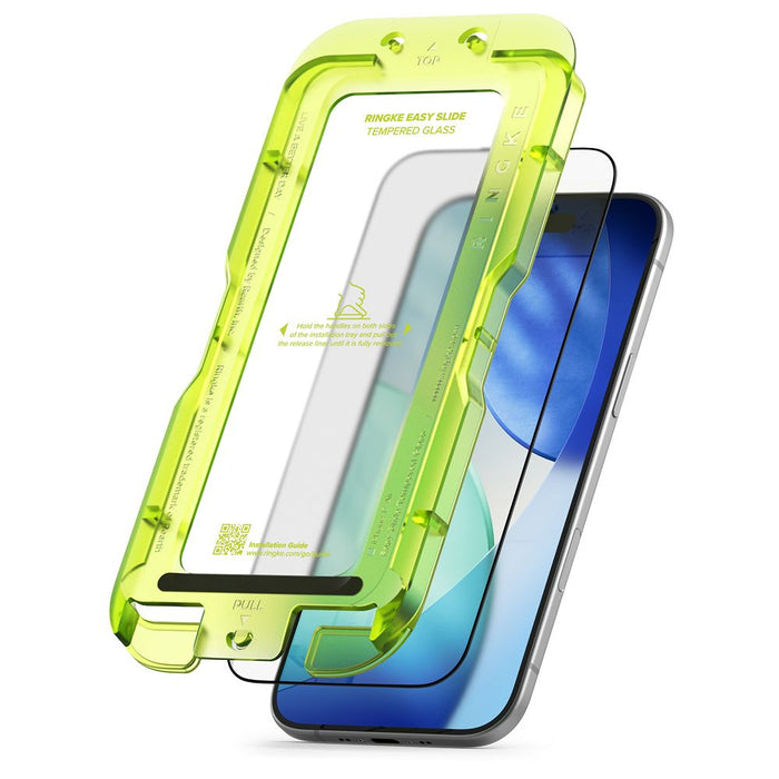Ringke Easy Slide 2-pack tempered glass for iPhone 17 Air - black