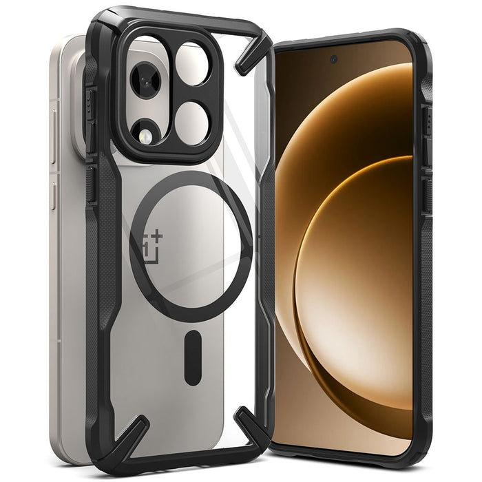 Ringke Fusion X Magnetic MagSafe Case for OnePlus 15 - Clear Black