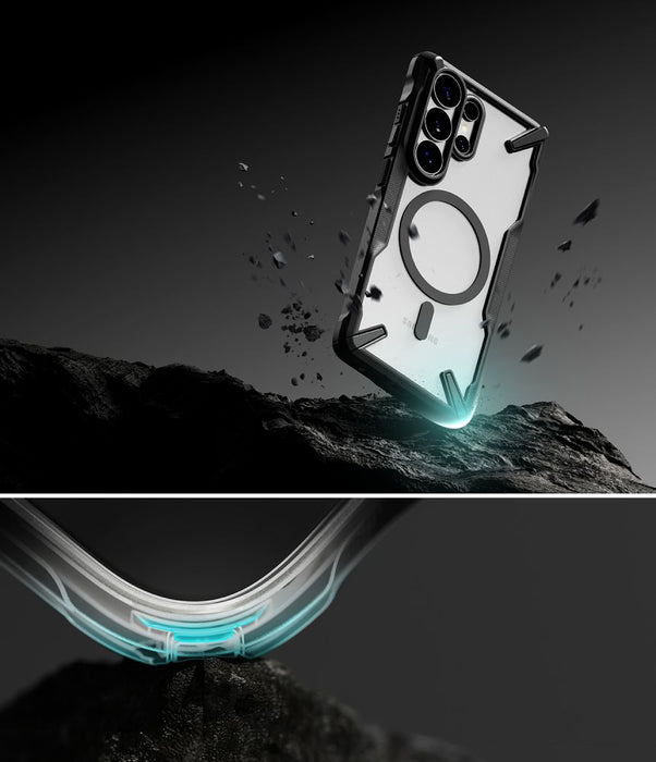 Ringke Fusion X Magnetic MagSafe Case for Samsung Galaxy S26 Ultra - Clear Black