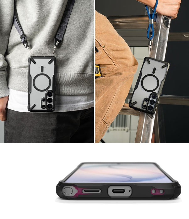 Ringke Fusion X Magnetic MagSafe Case for Samsung Galaxy S26 Ultra - Clear Black