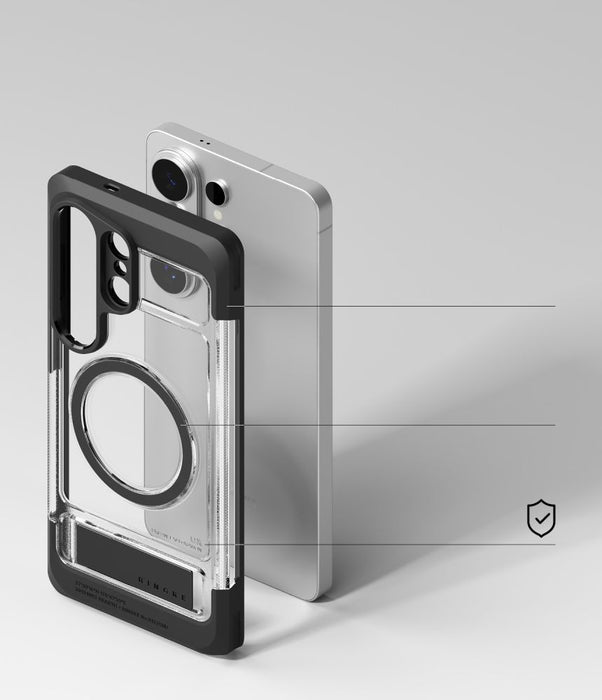 Ringke UX Magnetic MagSafe Case for Samsung Galaxy S26 Ultra - Clear Black