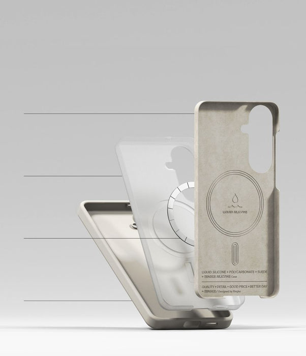 Ringke Silicone MagSafe Case for Samsung Galaxy S26+ - Beige