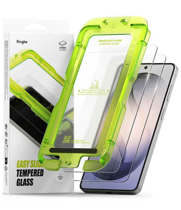 Ringke Easy Slide 2-Pack Tempered Glass for Samsung Galaxy S26+