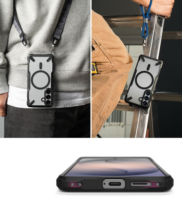 Ringke Fusion X Magnetic MagSafe Case for Samsung Galaxy S26 - Clear Black
