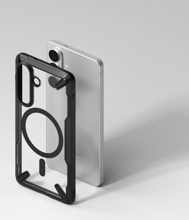 Ringke Fusion X Magnetic MagSafe Case for Samsung Galaxy S26 - Clear Black