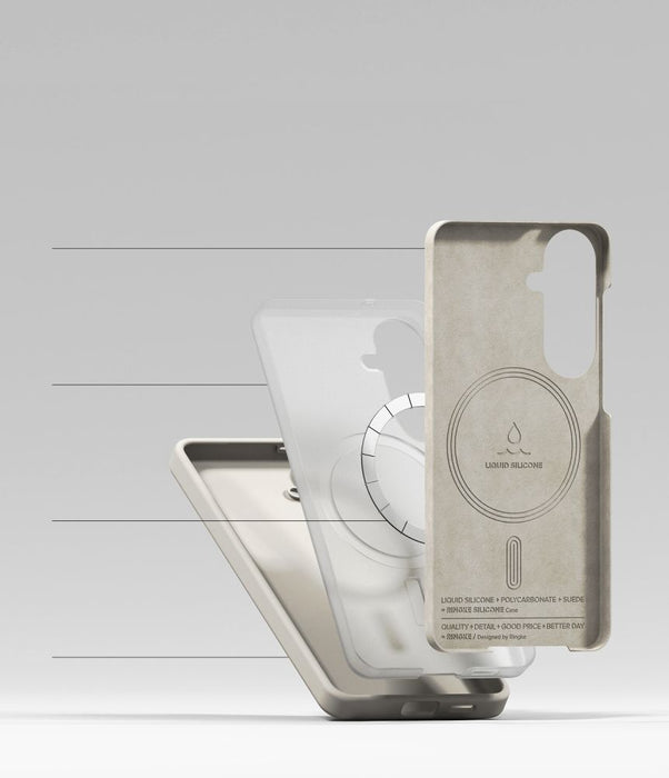 Ringke Silicone MagSafe Case for Samsung Galaxy S26 - Beige