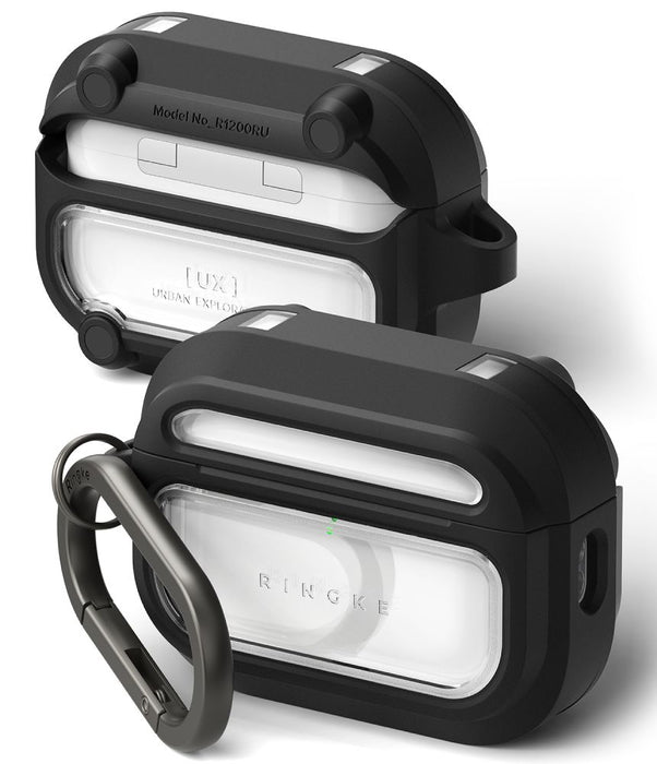 Ringke UX Magnetic Case for AirPods Pro 3 - Black and Clear