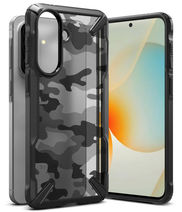 Ringke Fusion X Case for Samsung Galaxy A57 5G - Black and Gray