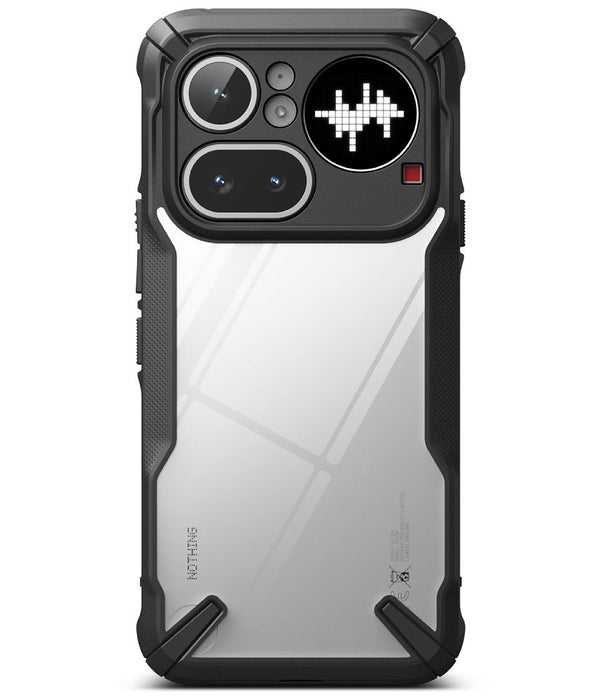Ringke Fusion X case for Nothing Phone 4A Pro - transparent and black
