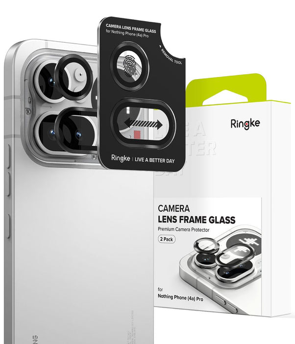 Ringke Camera Frame Protector 2-Pack for Nothing Phone 4A Pro - Black