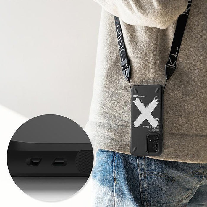 Ringke Onyx Design Durable TPU Case Cover for Samsung Galaxy A72 4G black (Paint) (OXSG0047)