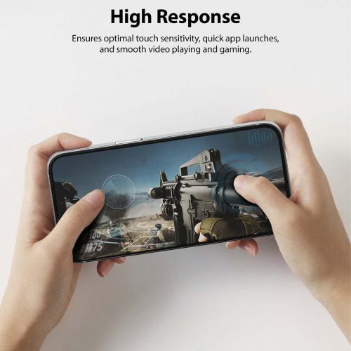 Ringke iPhone 13/13 Pro Screen Protector Invisible Defender ID Tempered Glass Black