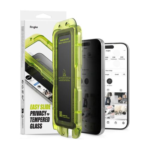 Ringke Easy Slide 2-pack Privacy Glass for iPhone 17 Pro Max