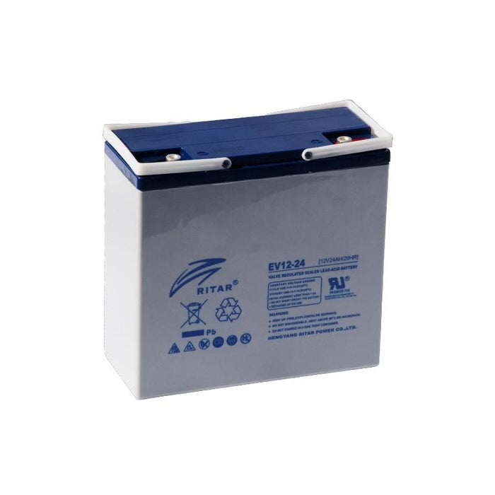 RITAR Lead Acid Battery (EV12-24) AGM 12V 24Ah For electric wheelchairs - Батерии за UPS и СОТ-аларми<<<Батерии и