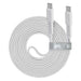 RIVA CASE TYPE-C TO TYPE-C 2.1 m WHITE - Зарядни устройства<<<Батерии и фенери<<<Осветление<<<Praktiker&&&Аксесоари за