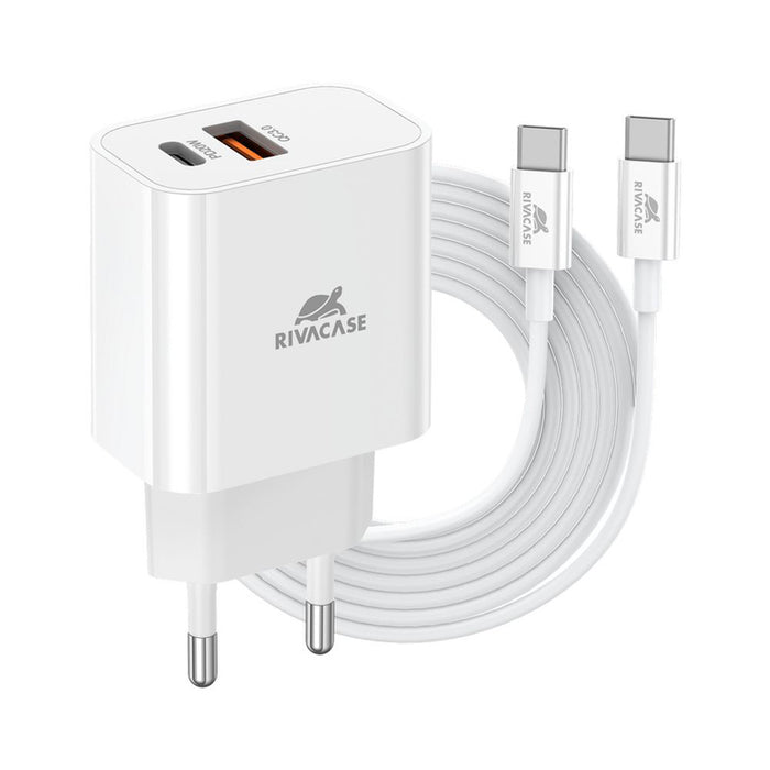 CHARGER 220V 20W USB+TYPE-C+CABLE PS4102