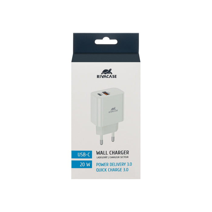 RIVACASE 220V 20W USB+TYPE-C PS4102 W00
