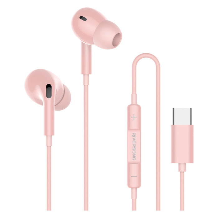 Stereo headphones RIVERSONG MELODY T1+ TYPE-C PK