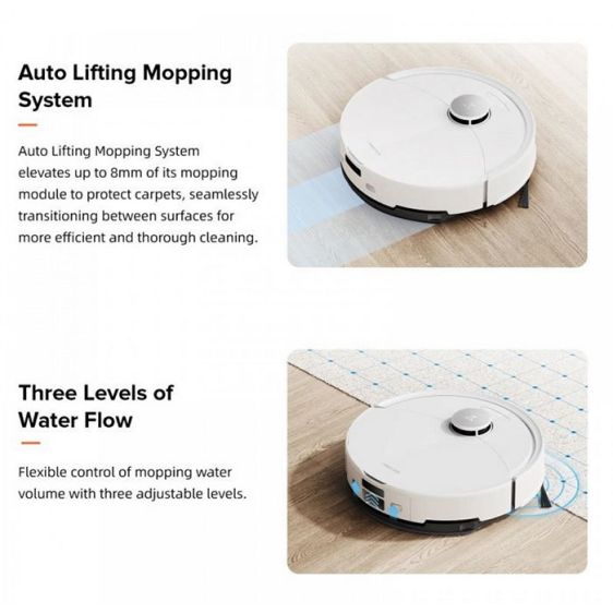 Roborock Q10 PF+ robot vacuum cleaner, white