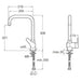 ROCA AROLA KITCHEN MIXER - Смесители за кухня<<<Кухня<<<Praktiker&&&Кухненски смесители<<<Кухня<<<Technopolis