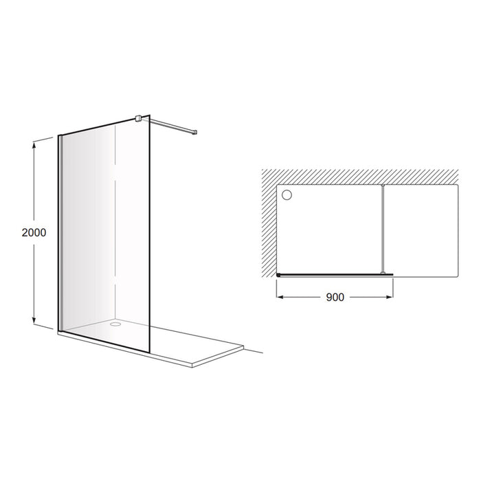STATIONARY SCREEN 90X200 ROCA DISTRICT