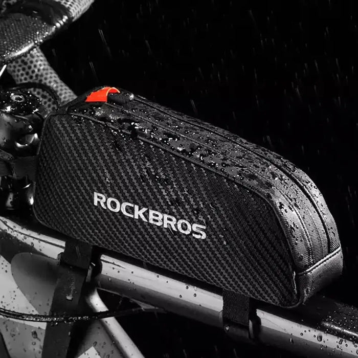 Rockbros 039BK bicycle frame bag 1 l with braid - black - Sport products<<<HurtelXML&&&Bags