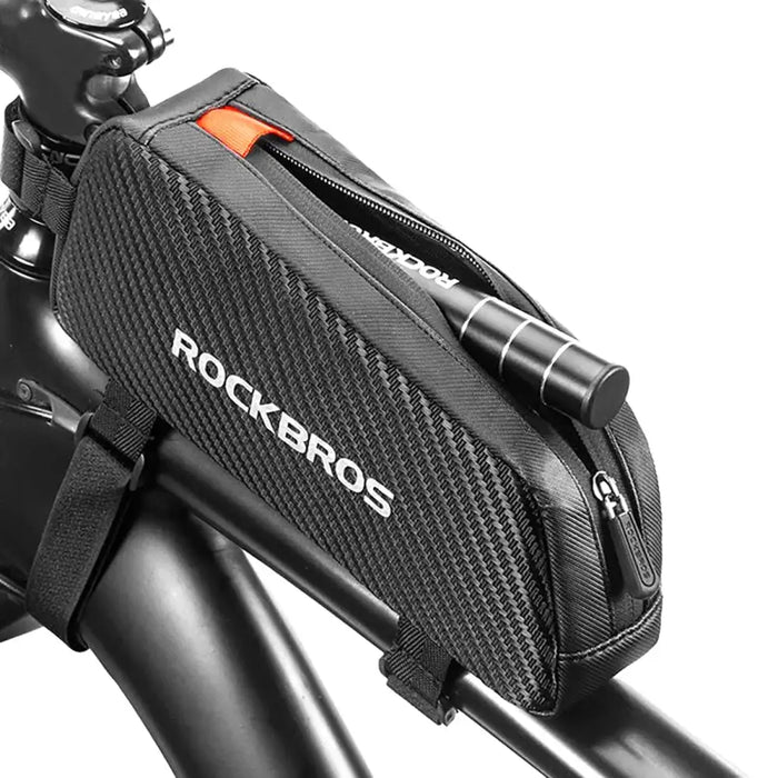 Rockbros 039BK bicycle frame bag 1 l with braid - black - Sport products<<<HurtelXML&&&Bags