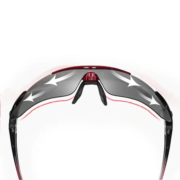 Rockbros 10001 polarizing cycling glasses - black and red - Sport products<<<HurtelXML