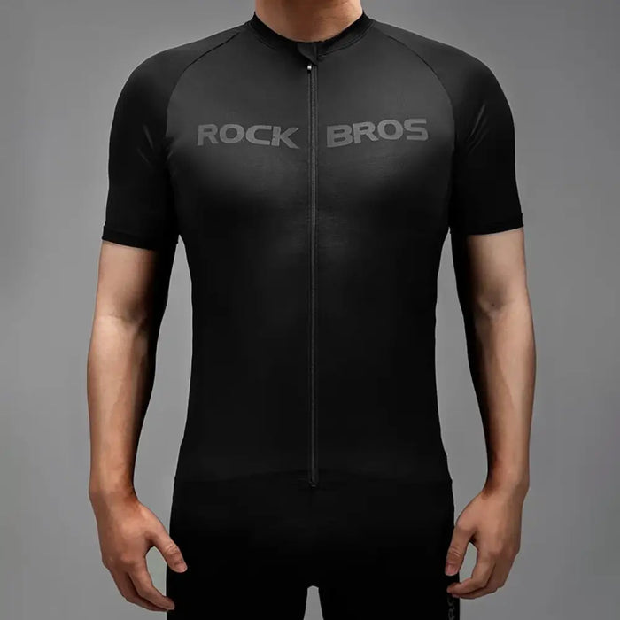 Rockbros 15120002002 short sleeve cycling jersey M - black - Sport products<<<HurtelXML