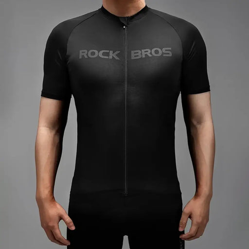 Rockbros 15120002005 short sleeve XXL cycling jersey - black - Sport products<<<HurtelXML