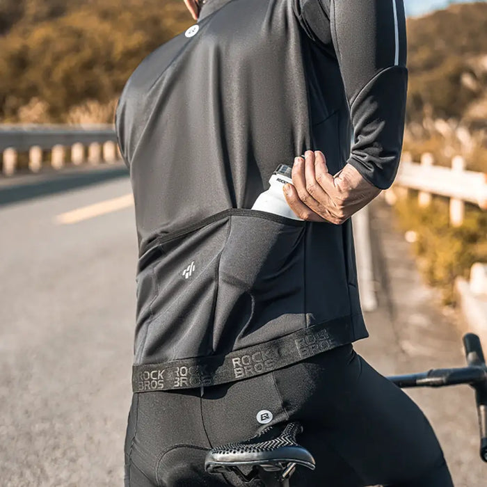 Rockbros 15400002002 long sleeve cycling jersey autumn/winter M - black - Sport products<<<HurtelXML
