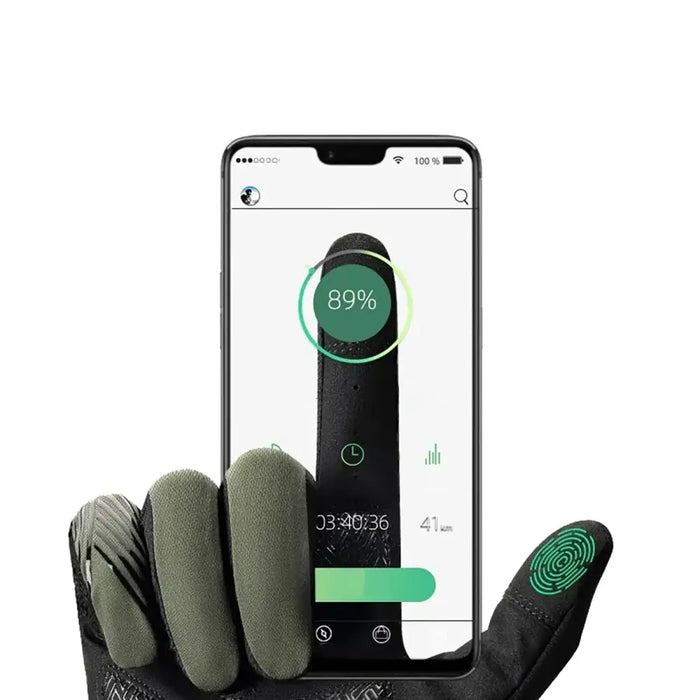 Rockbros 16110006003 shock-absorbing cycling gloves size L - green and black - Cycling gloves<<<HurtelXML