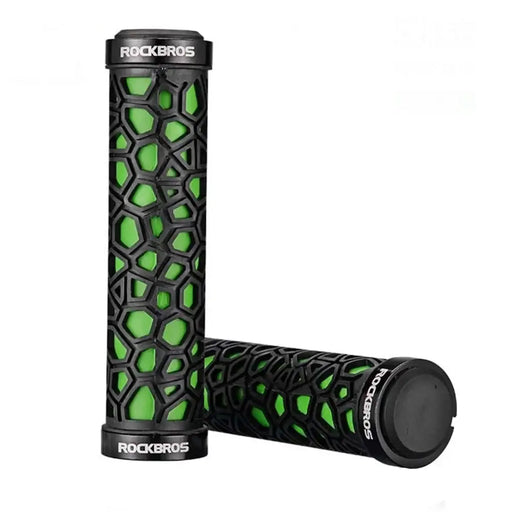 Rockbros 2017-14AGN bicycle grips - black and green - Sport products<<<HurtelXML