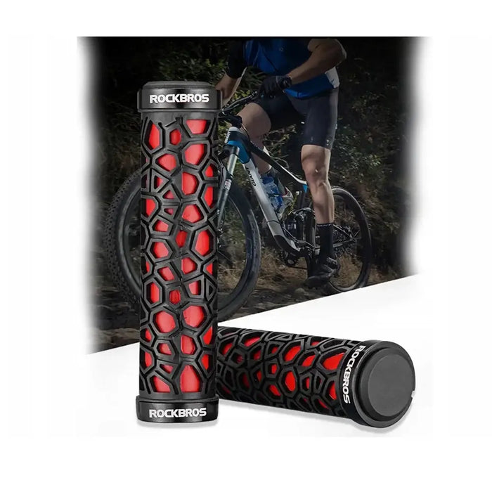 Rockbros 2017-14ARD bicycle grips - black and red - Sport products<<<HurtelXML