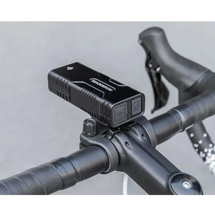 Rockbros 24310002001 bicycle light 850 lm with powerbank function + USB-C - USB-A cable - black - Sport