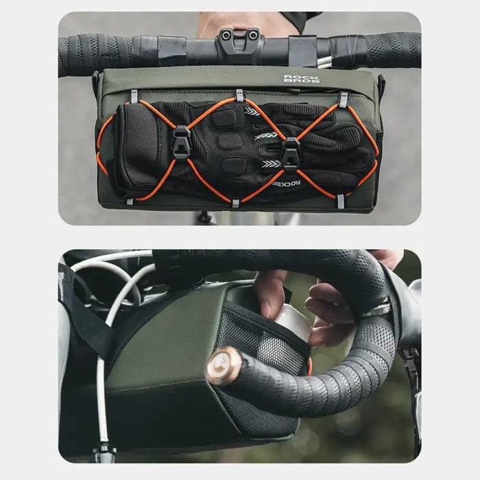 Rockbros 30110054001 bicycle handlebar bag 2.2 l - green - Sport products<<<HurtelXML
