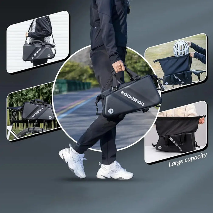 Rockbros 30140090001 bicycle bag for trunk 11.6l - black - Sport products<<<HurtelXML