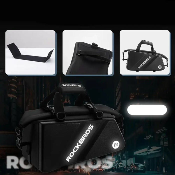 Rockbros 30140090001 bicycle bag for trunk 11.6l - black - Sport products<<<HurtelXML