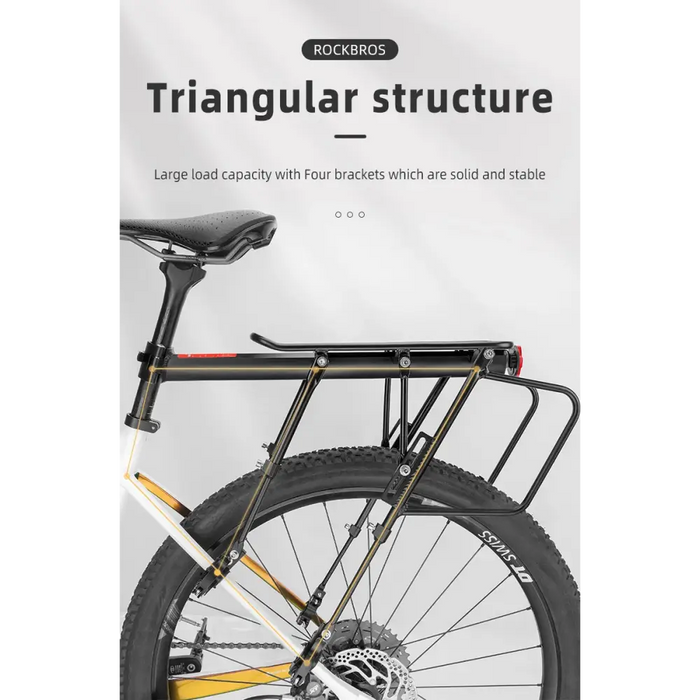 Rockbros 33210004001 bicycle rack with shelf - black - Sport products<<<HurtelXML&&&Racks and trunksSIR-BAG<<<Bicycles